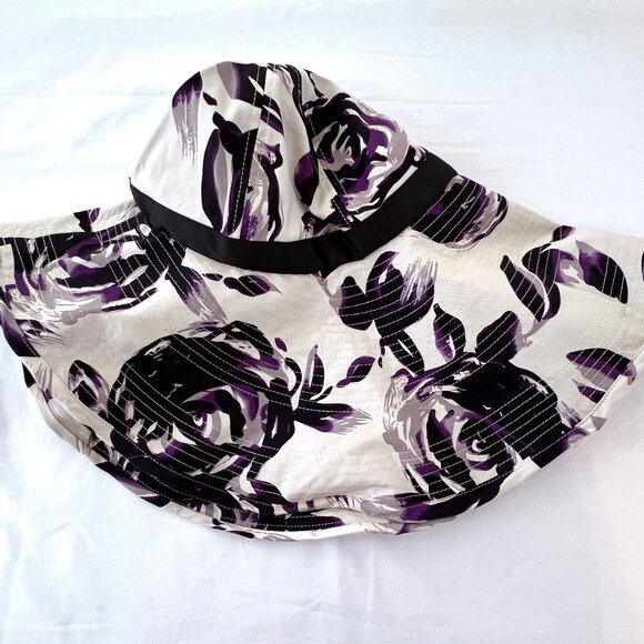 Scala Pronto Wide Brim, Floppy, Sun Hat, 100% Cotton, Floral Design, Excellent! - Picture 13 of 15